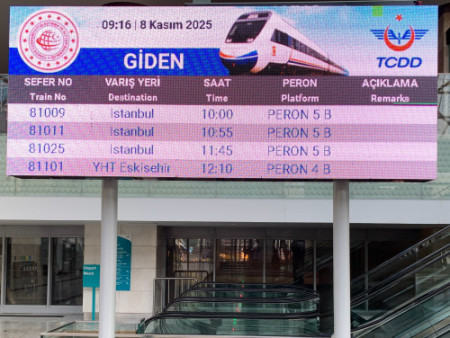 154 Leave Ankara at YHT Gar